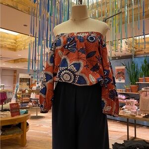 NWT Anthropologie Sundry Floral Bubble Top Sz 2/ Medium